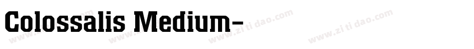 Colossalis Medium字体转换